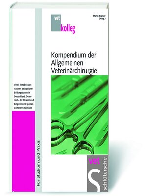 cover image of Kompendium der Allgemeinen Veterinärchirurgie